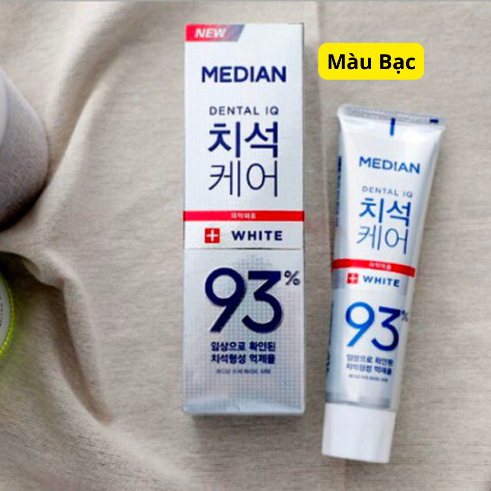 Kem Đánh Răng MEDIAN DENTAL IQ 93% Hàn Quốc 120g Trắng Răng Sáng Bóng