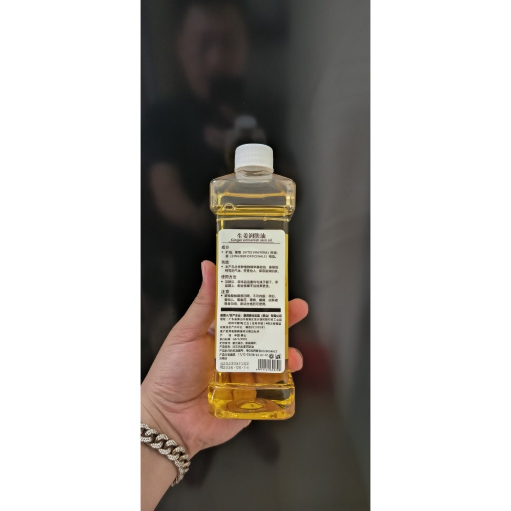 Dầu gừng massage body, đả thông kinh lạc