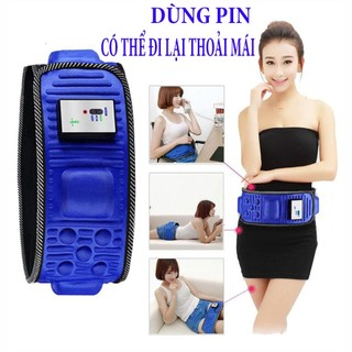 Đai massage giảm mỡ bụng dùng pin, Đai massage bụng giảm mỡ, Đai massage bụng dùng pin x5