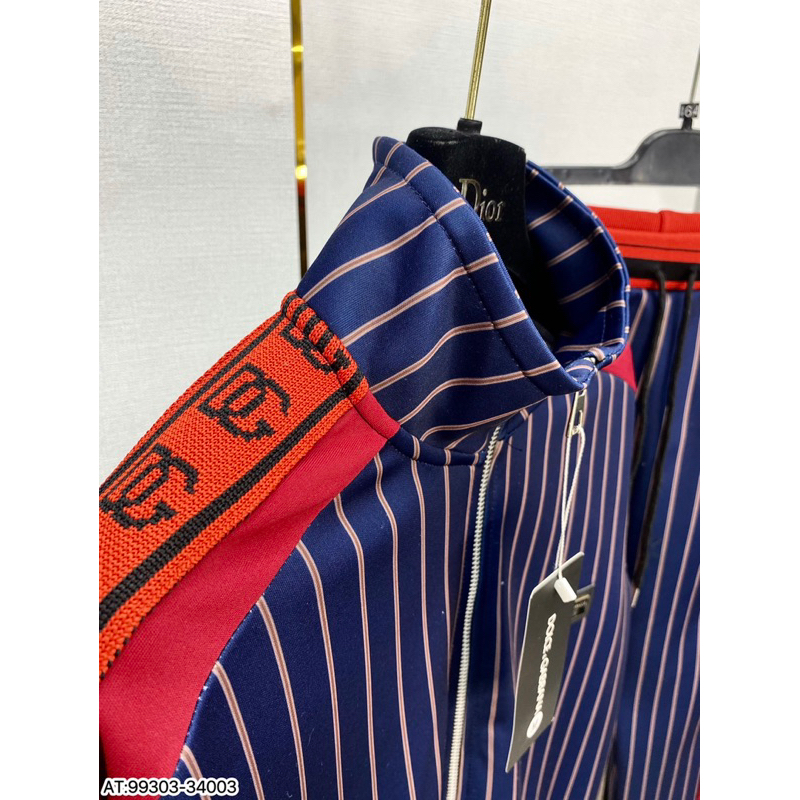 Bộ nỉ nam DOLE họa tiết sọc thêu phong cách trẻ trung from chuẩn