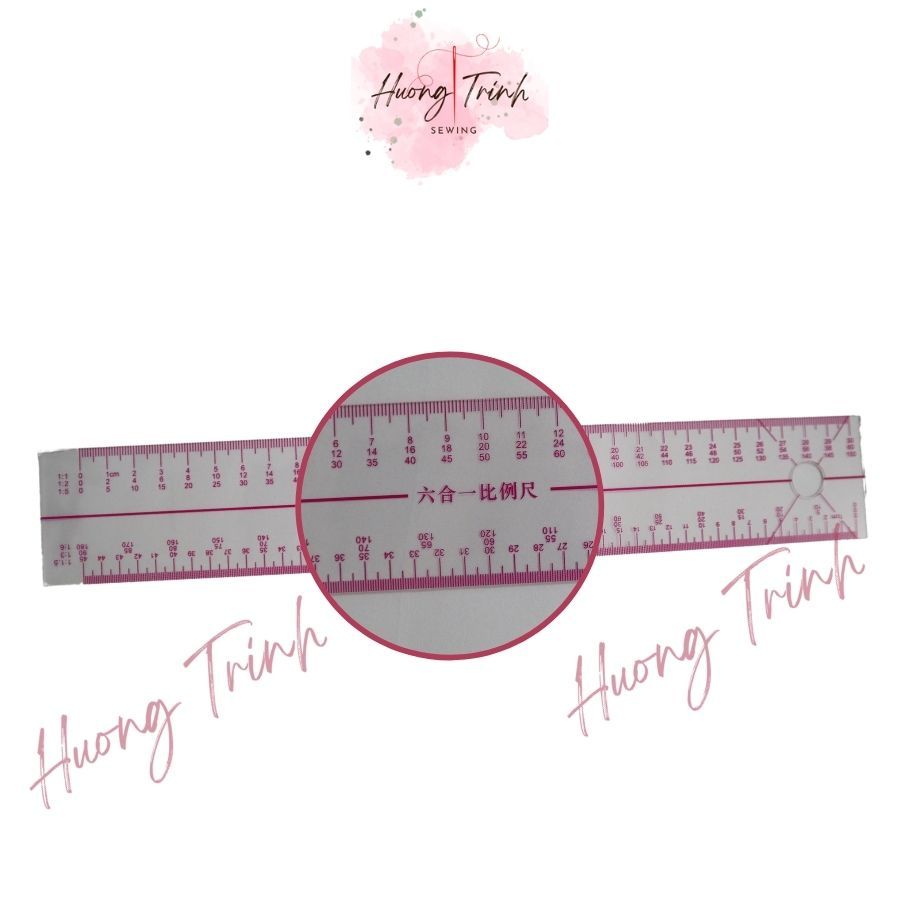 Thước chia tỉ lệ 30 cm dùng vẽ tỉ lê 1:2 , 1:3, 1:5 , 1:1,5 , 1:6