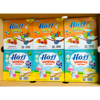 HOFF - VÁNG SỮA HOFF VỊ VANI, ÓC CHÓ, SỮA NON, HẠT DẺ (Lốc 4 hộp x 55g)