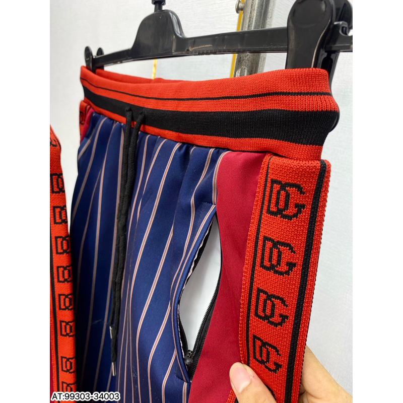 Bộ nỉ nam DOLE họa tiết sọc thêu phong cách trẻ trung from chuẩn