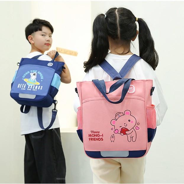 Túi Học Thêm Cho Bé, Đeo Chéo Và Đeo Balo Đựng Đồ Dùng Sách Vở Phù Hợp Cho Bé Cấp 1