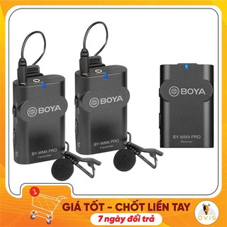 Micro cài áo không dây cho điện thoại, máy ảnh boya by-wm4 pro / pro-k2