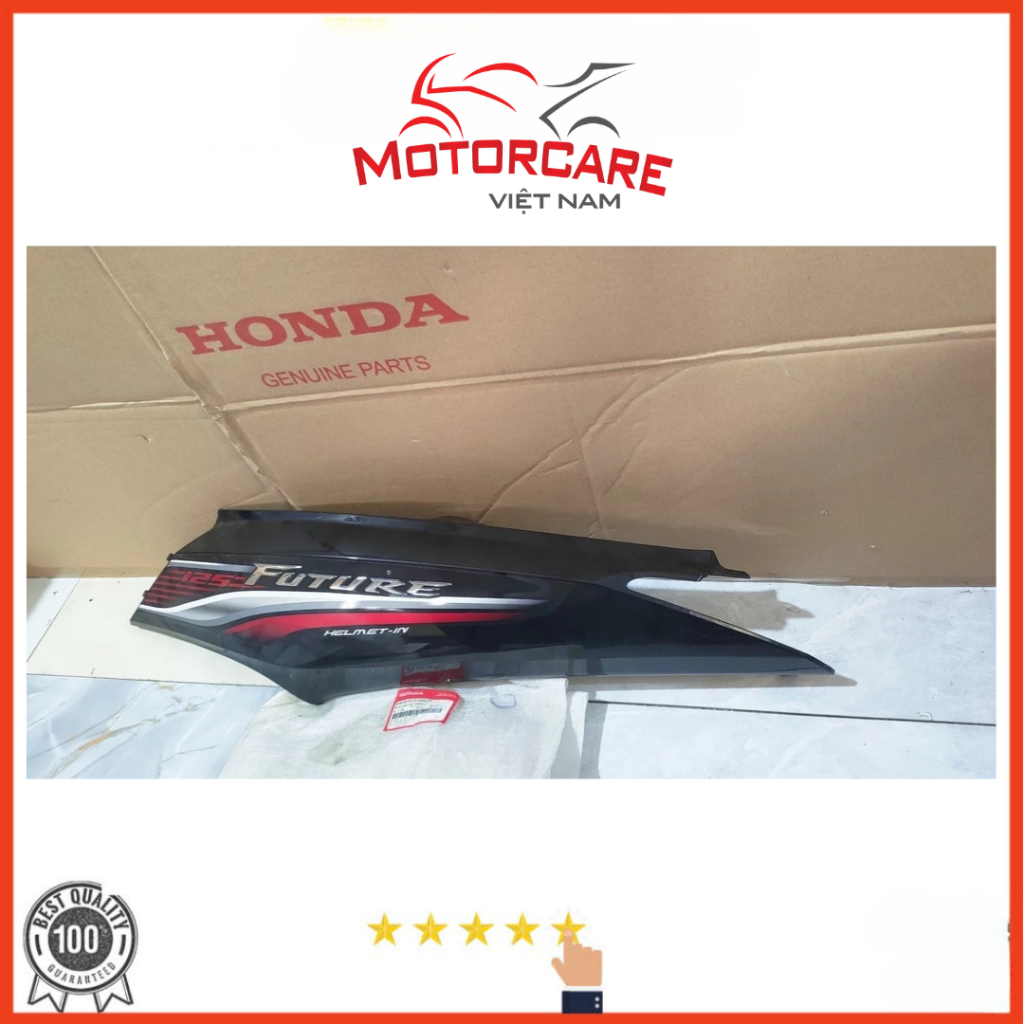 Bộ ốp sườn bên trái Future 125  màu Đỏ đen *NHB25K* chính hãng Honda