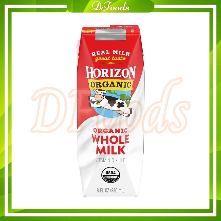 Sữa nước HORIZON ORGANIC WHOLE MILK vị Nguyên Kem - 236ml