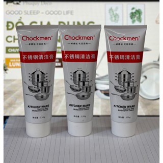 Kem tẩy xoong nồi chảo đa năng Kem cọ rỉ sét đánh bóng inox Kem vệ sinh Chockmen không hại da tay