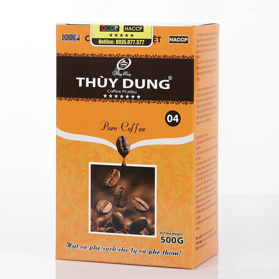 [ Đặc Sản Gia Lai ] Cà Phê Bột Hữu Cơ Thùy Dung Coffee pleiku 500gr Cao Cấp