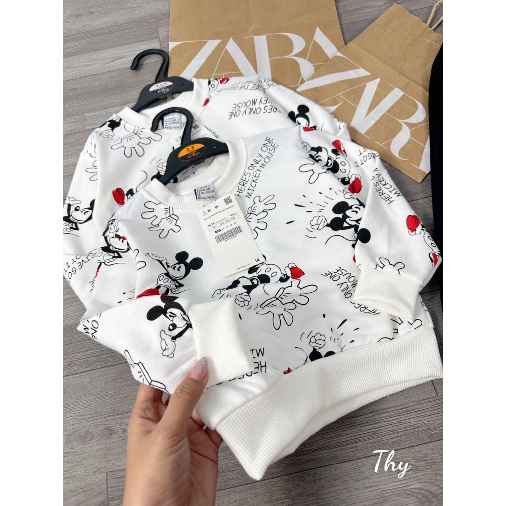 BỘ MICKEY TRẮNG ZR CHO BÉ