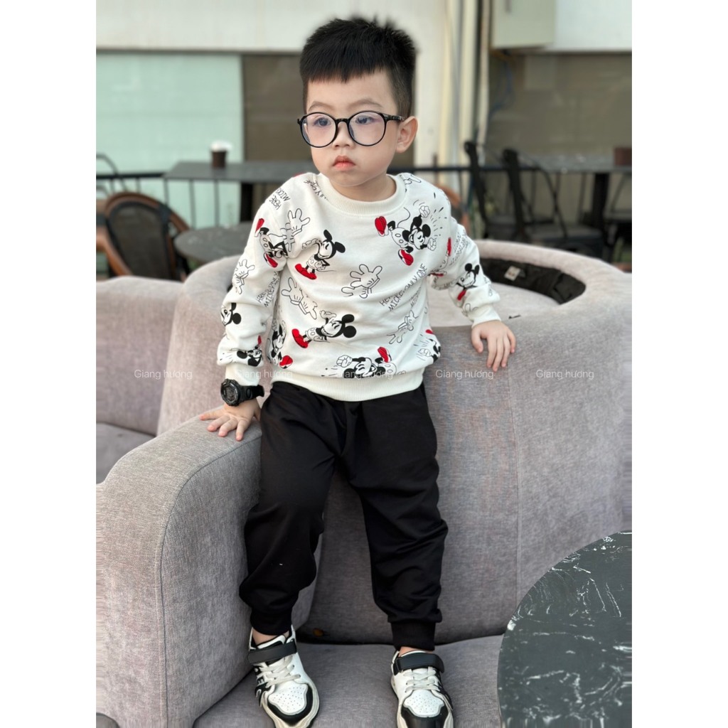 BỘ MICKEY TRẮNG ZR CHO BÉ