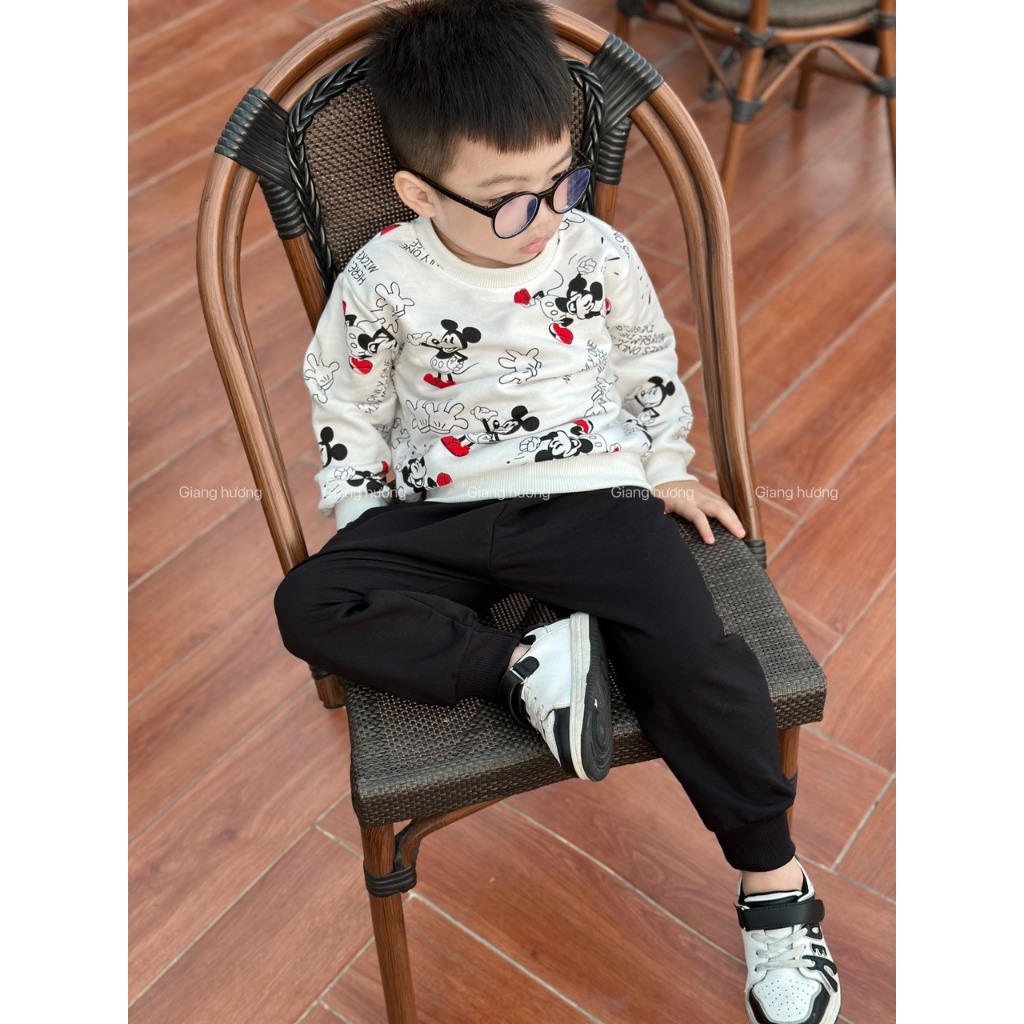 BỘ MICKEY TRẮNG ZR CHO BÉ