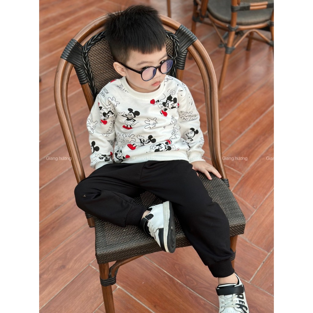 BỘ MICKEY TRẮNG ZR CHO BÉ