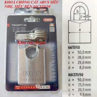 Khóa chống cắt abus thân titalium 66csti/50