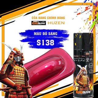 Sơn samurai s138 màu đỏ sáng- huzen việt nam