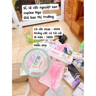 Cốc nguyệt san Cuplee Nga + tặng kèm cốc tiệt trùng + túi vải