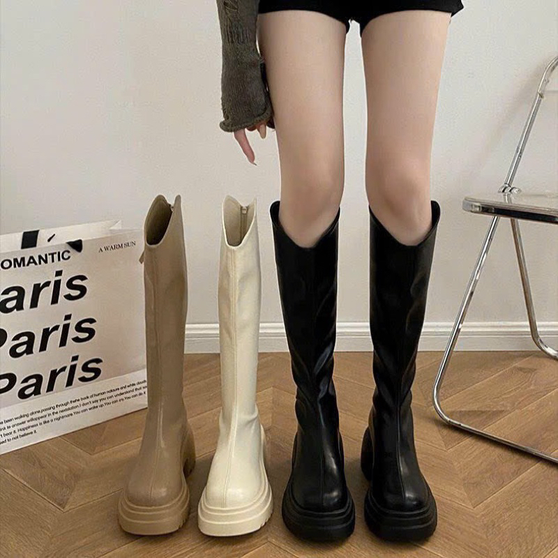 Bốt nữ V đùi đế cao 7cm siêu êm chân mã 168