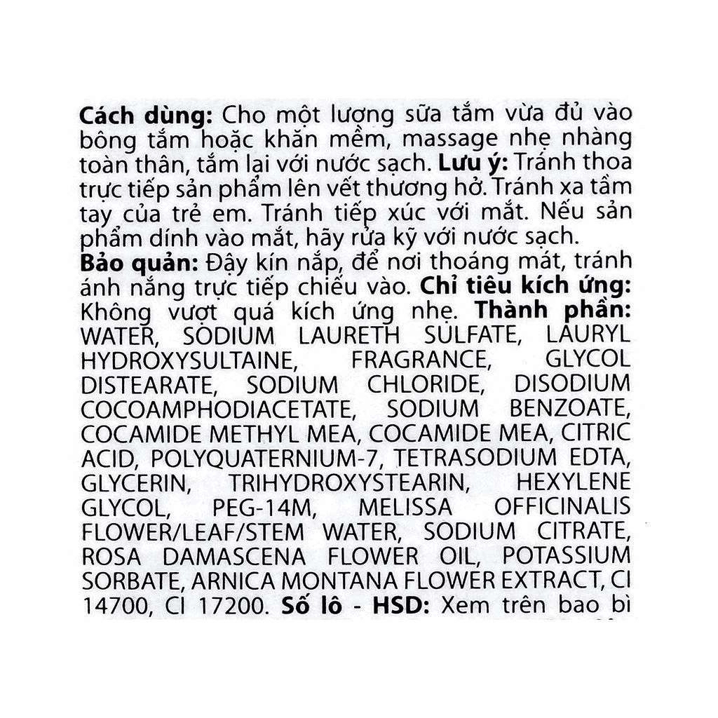 Sữa tắm ON THE BODY Damask Rose Floral hương hoa hồng 500g