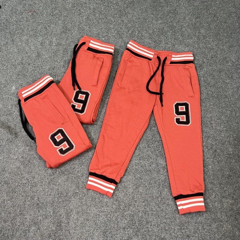 Quần nỉ bông cho bé hàng dư xịn dáng joggers bóng chày