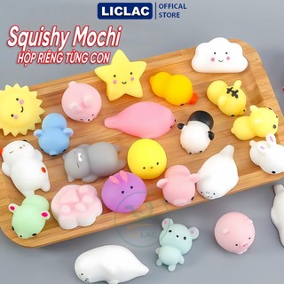 Đồ chơi Squishy Mochi Hình Thú CÓ HỘP ĐỰNG RIÊNG TỪNG CON siêu dễ thương, Đồ chơi giảm stress vui vẻ - LICLAC