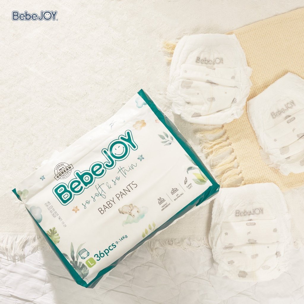Tã/Bỉm BEBEJOY HÀN QUỐC Dán/Quần Đủ Size NB50/S42/M40/L36/XL34/XXL32