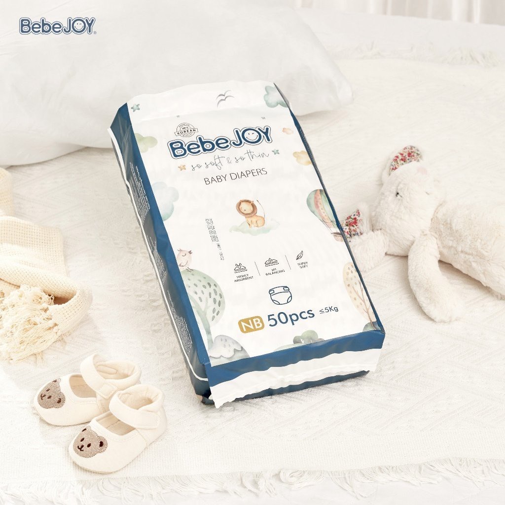 Tã/Bỉm BEBEJOY HÀN QUỐC Dán/Quần Đủ Size NB50/S42/M40/L36/XL34/XXL32