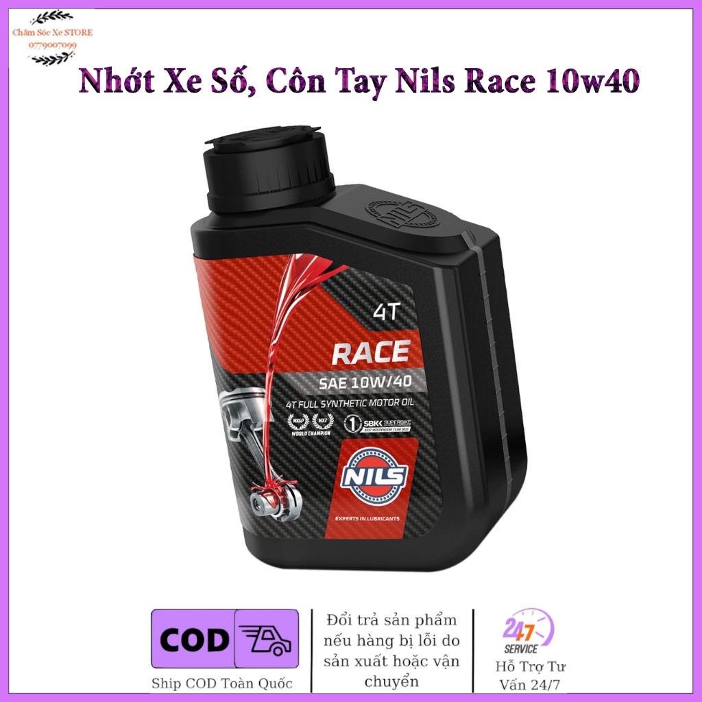 Dầu nhớt XE MÁY NILS RACE SAE 10W40