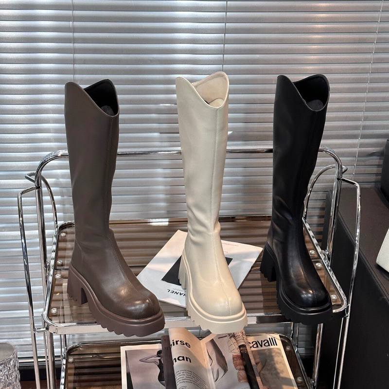 Bốt nữ V đùi đế cao 7cm siêu êm chân mã 168