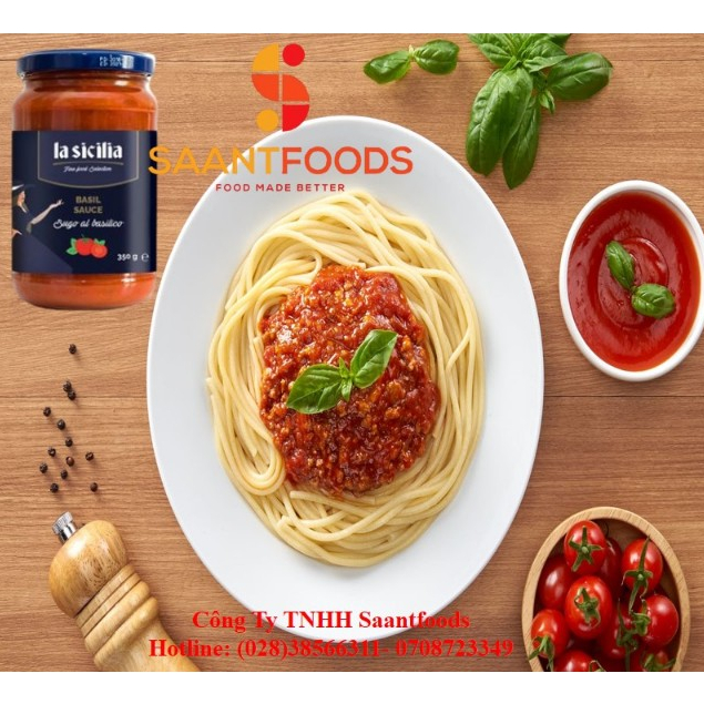 Sốt Cà Chua Và Húng Quế La Sicilia  - 350G