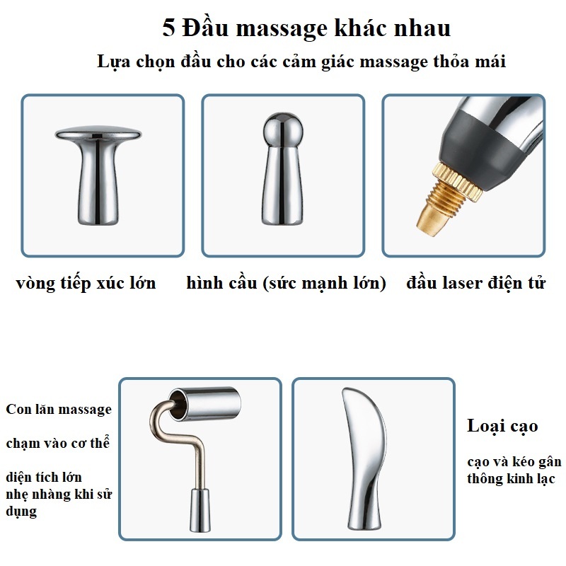 Bút dò huyệt xung điện châm cứu trị liệu thông kinh lạc đông y tia laser hồng ngoại massage giảm đau cơ