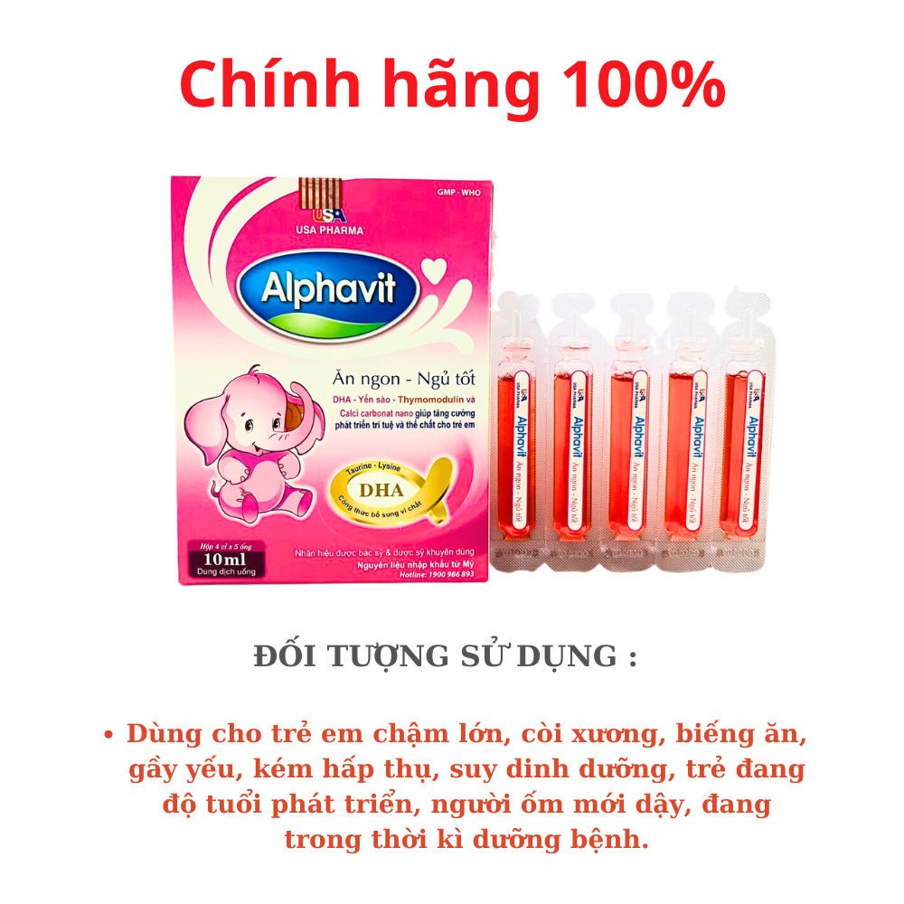 ALPHAVIT ĂN NGON giúp bé ăn ngon ngủ tốt ,bé thông minh ,tăng cường miễn dịch cho bé