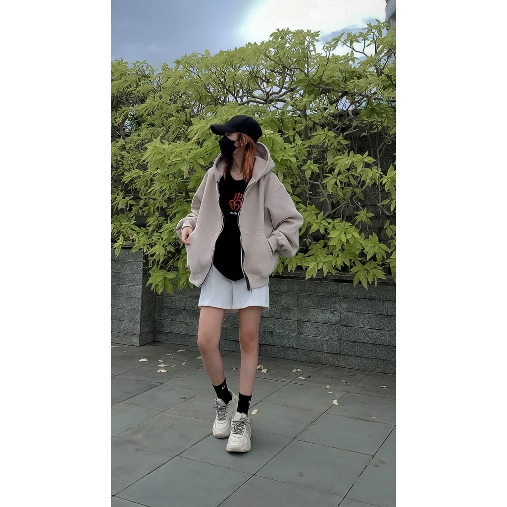 Áo Hoodie ZIP TRƠN PATOMI.STUDIO , áo hoodie nam nữ nỉ bông cotton dày dặn khối lượng 700gr