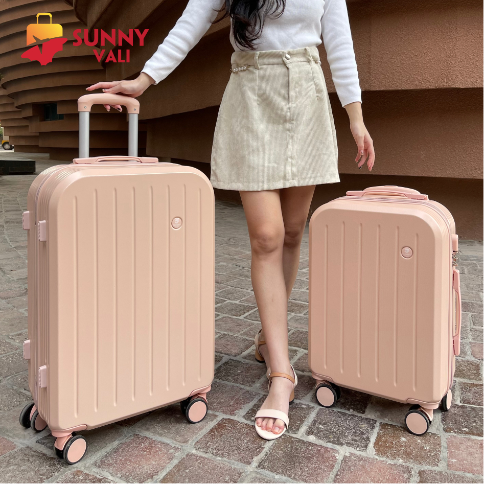 Vali du lịch SUNNY-SV07 vali kéo size 20/24, xách tay/kí gửi chính hãng chống va đập
