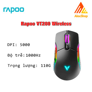 Rapoo vt200 wireless / dây chuột gaming đèn rgb - chính hãng bảo hành 1 đổi 1 24 tháng