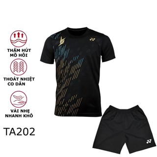 Áo thể thao Cầu Lông, Bóng Bàn, Bóng Chuyền, Pickleball đẹp, vải thun mè thoáng khí, co giãn, đủ size (TA202)