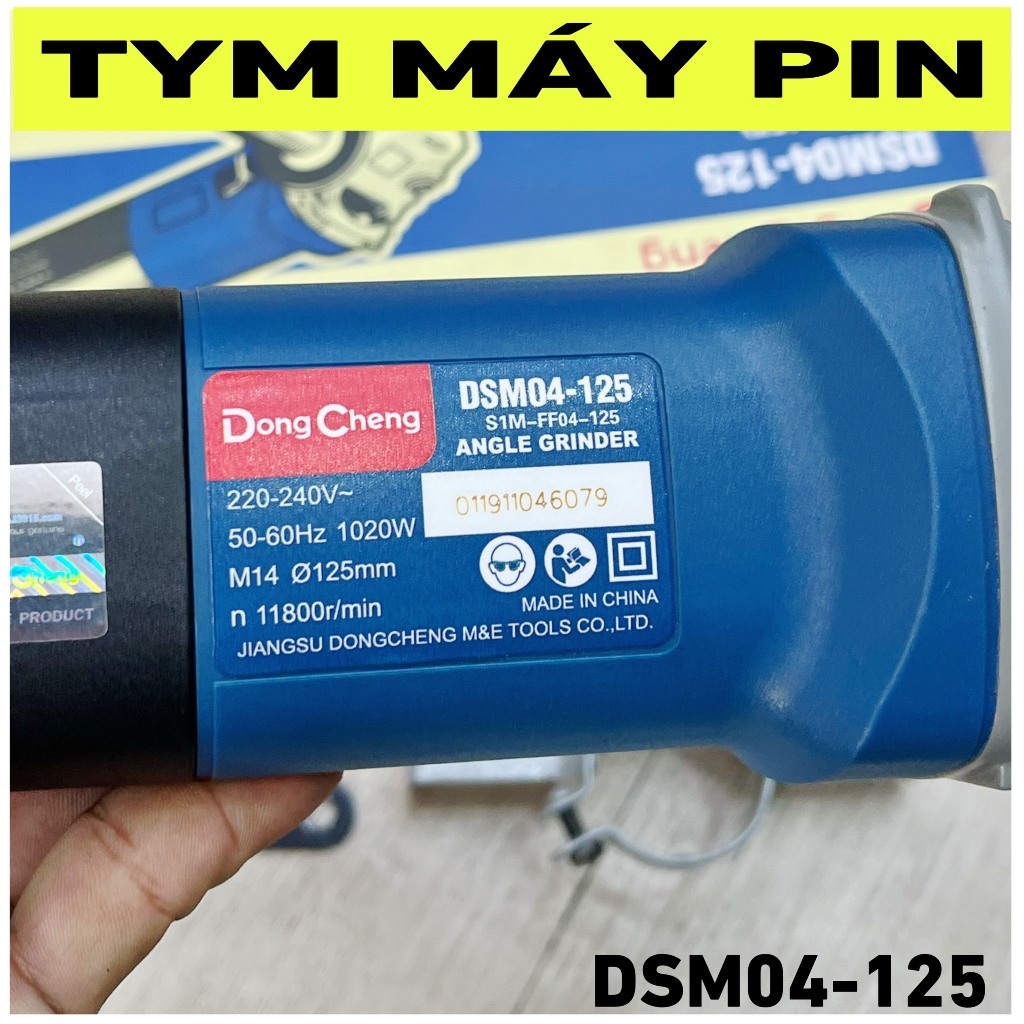 Máy Mài Góc Dongcheng DSM04-125  có chỉnh tốc – tym máy pin
