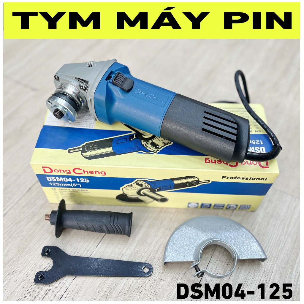 Máy Mài Góc Dongcheng DSM04-125  có chỉnh tốc – tym máy pin