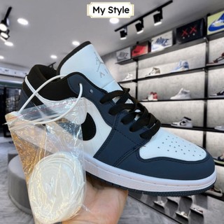 Giày jd xanh tím than thấp cổ, cao cổ , giày jd1 xanh navy cao cổ thấp cổ full box bill