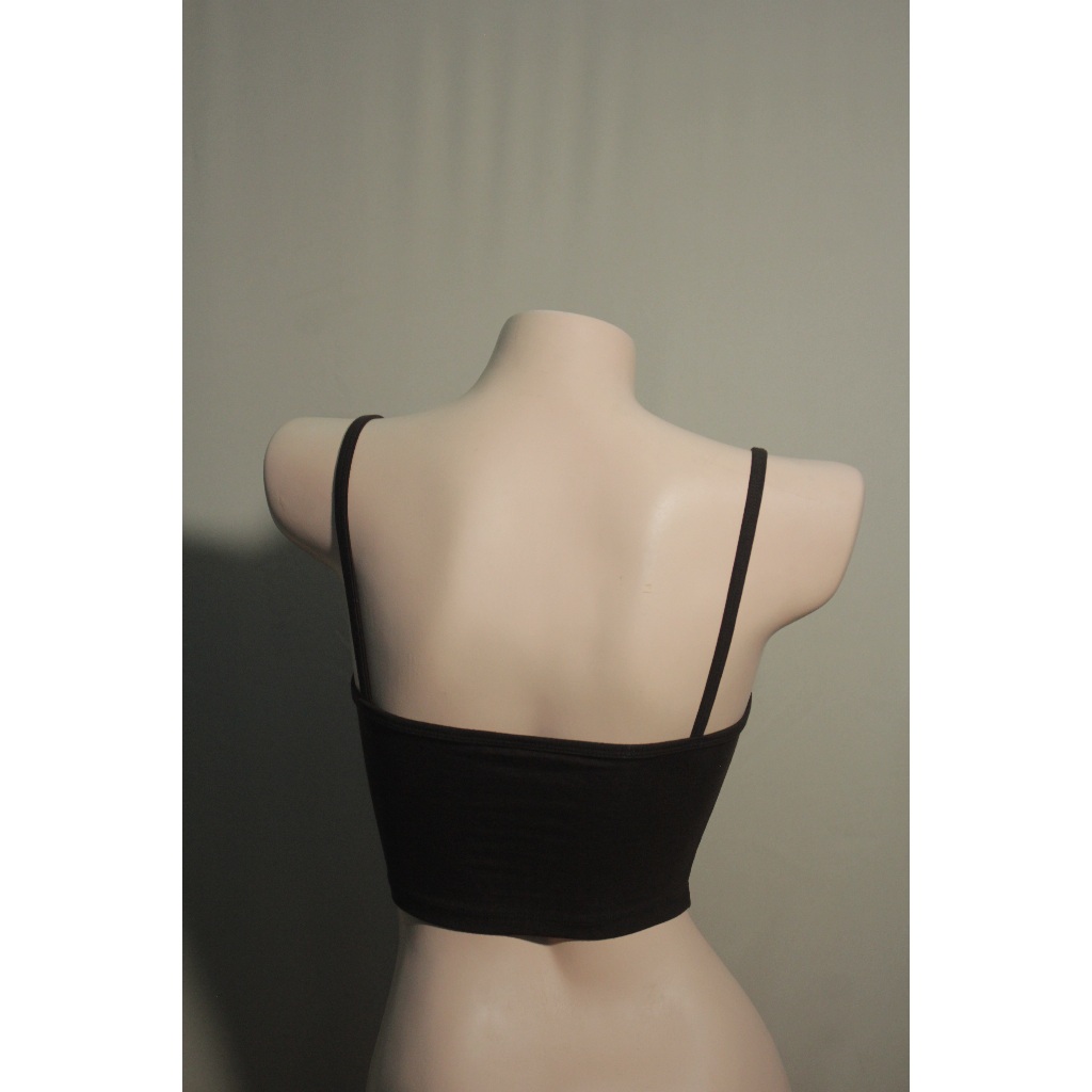 Áo crop top 2 dây cổ vuông ôm dáng CRT3 | BigBuy360 - bigbuy360.vn