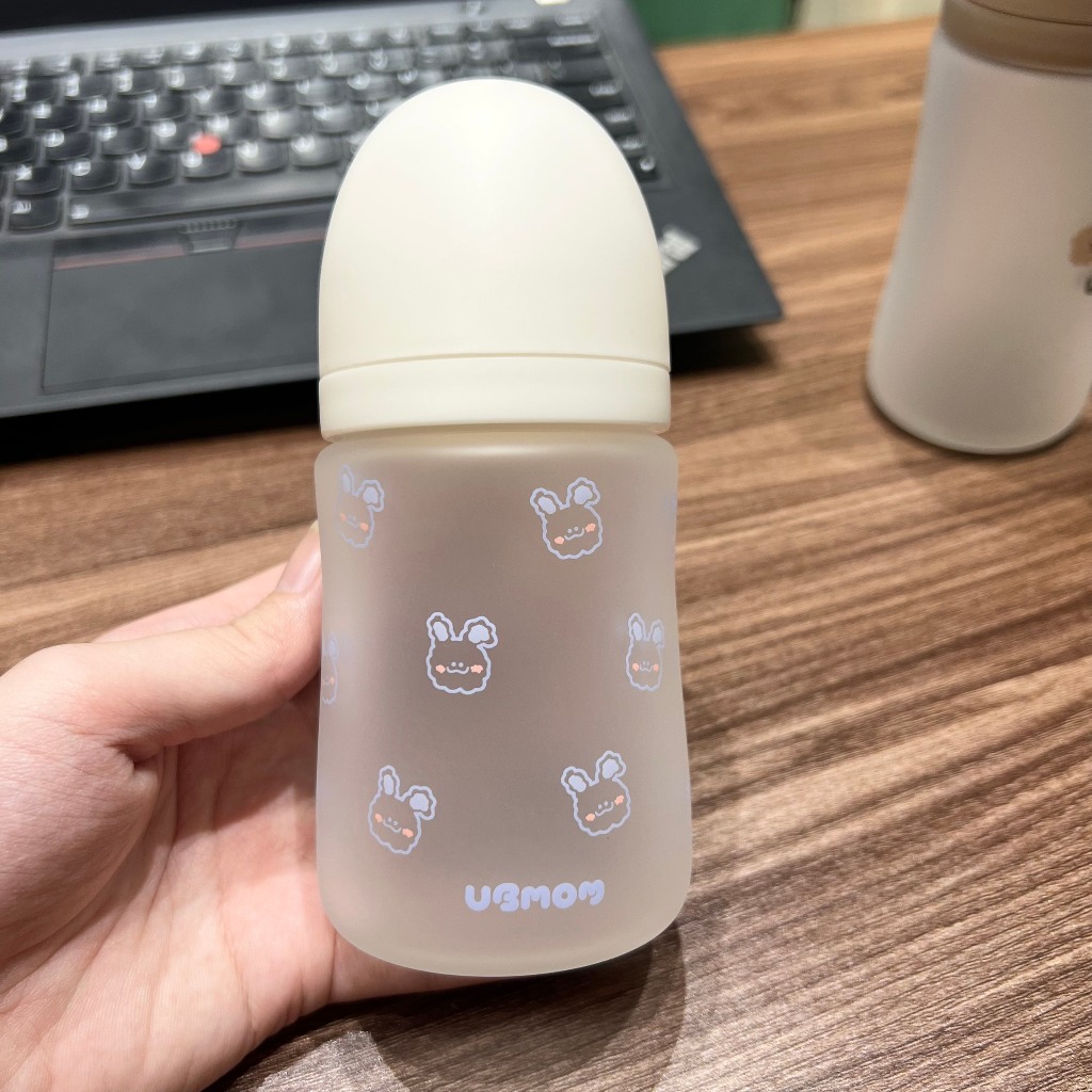 Bình sữa Ubmom Thủy tinh chính hãng 180ml/240ml cho bé