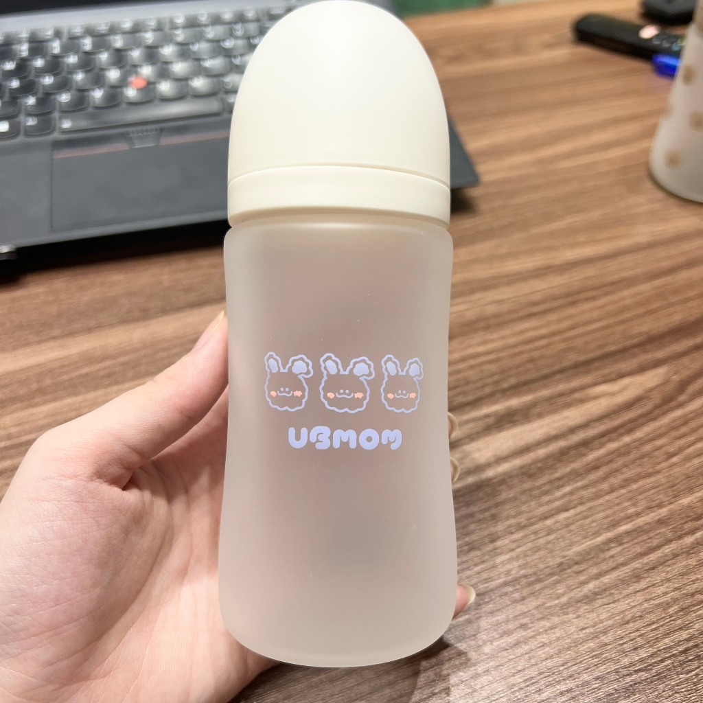Bình sữa Ubmom Thủy tinh chính hãng 180ml/240ml cho bé