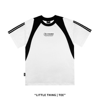 Áo thun Unisex Undo Little Thing Màu Trắng phối Đen - 100% cotton dày dặn