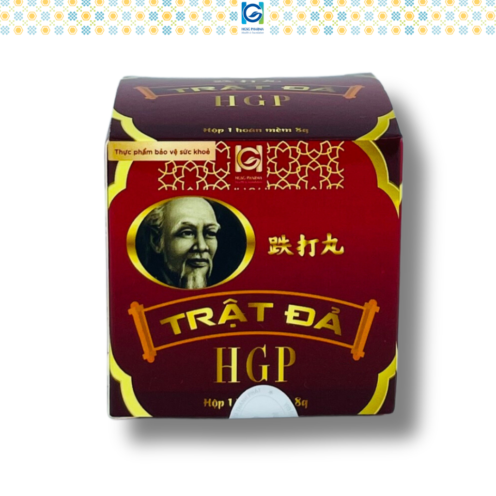 Viên uống tan máu bầm HGSG pharma TRẬT ĐẢ HGP (Hộp 1 viên hoàn mềm) hạn chế tụ máu,khả năng sưng viêm