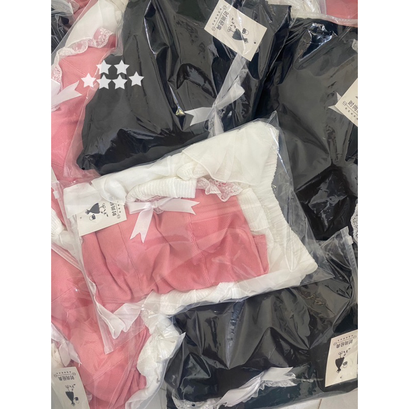 Set 3 món áo ống bèo kèm khoác và váy - Bộ 3 món gân tăm