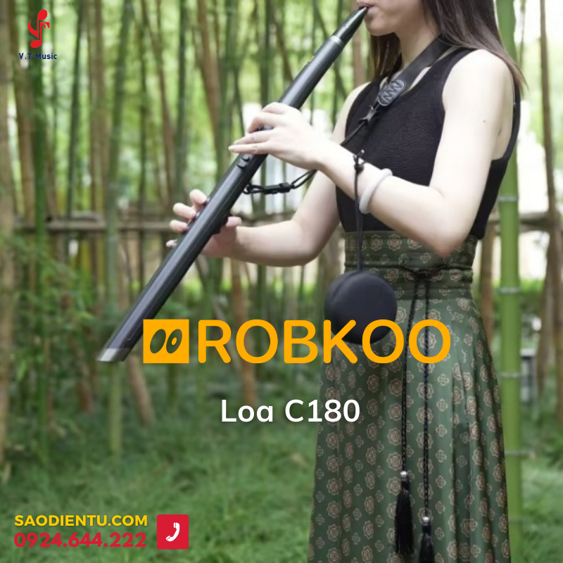 Sáo Điện Tử Robkoo R1 + Loa + Núm Thổi Ngang - kèn điện tử, saxophone, flute, sáo trúc, tiêu, trumpet