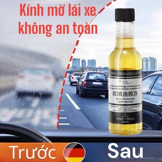 Nước Rửa Tinh Chất Màng Dầu Kính Ô Tô 180ml Thông Dụng Dụng Cụ Lau Kính Cửa Sổ Bảo Dưỡng An Toàn Hơn Khi Lái Xe