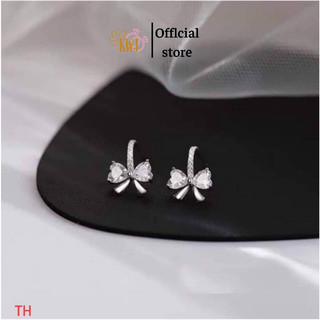  Bông tai bạc KWJ hình nơ tiểu thư. 
