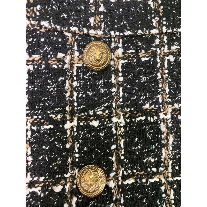 Chân váy tweed xịn. Số đo kèm trên ảnh.