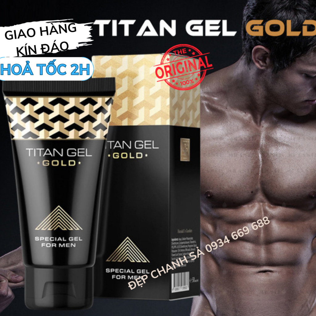 Gel titan - Gel tăng kích thước cậu nhỏ,Chính Hãng Tem 7 Màu, Gel Titan Cổ Có Ngạnh Và Khóa
