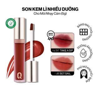 [TẶNG MẶT NẠ NHẬT BẢN] Son kem lì Gilaa long wear lip cream 2 rich rosie - version 2